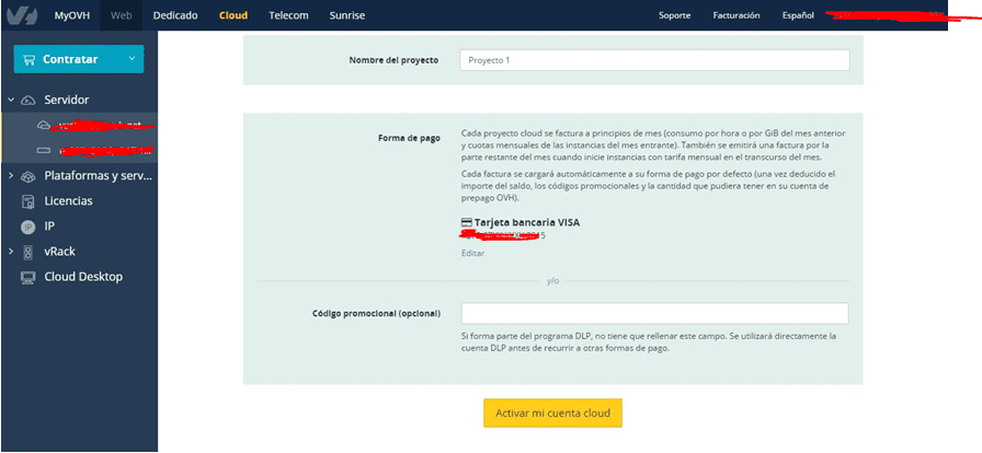 INSTALACION INSTANCIA OPENSTACK EN OVH 1