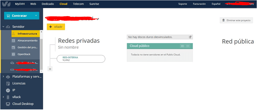 INSTALACION INSTANCIA OPENSTACK EN OVH 6B