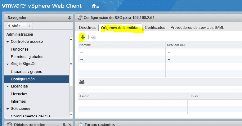 Integración directorio activo vCenter 2