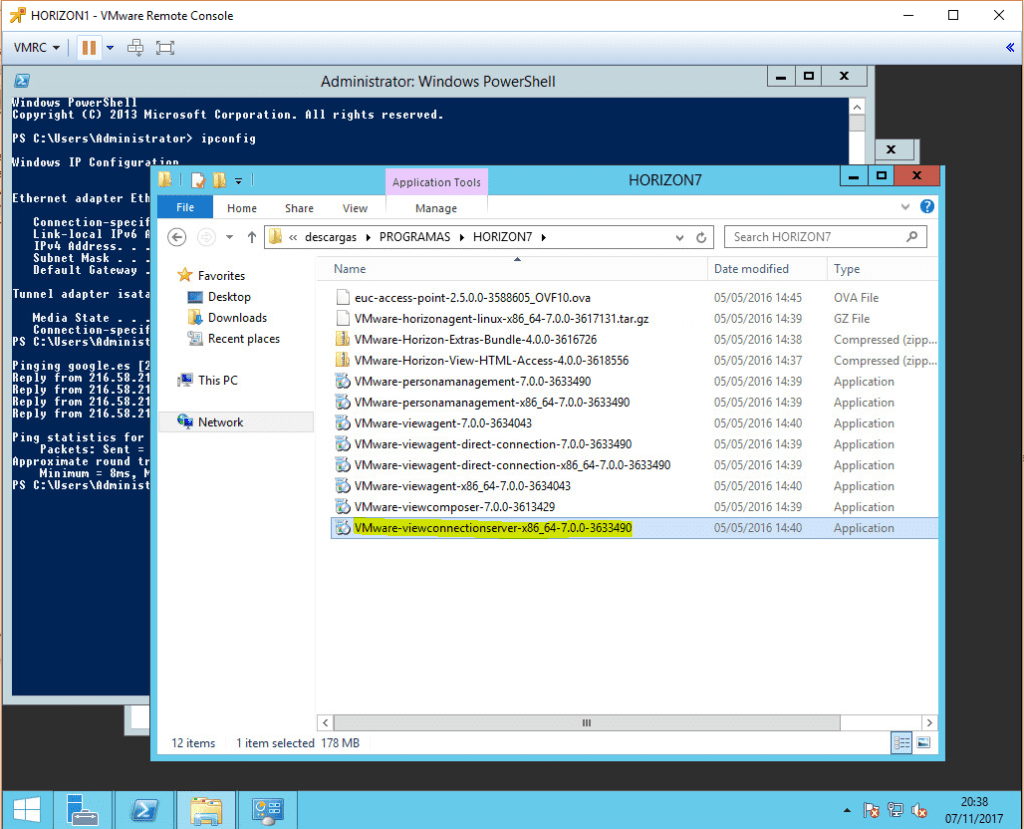 install-vmware-horizon-7-1