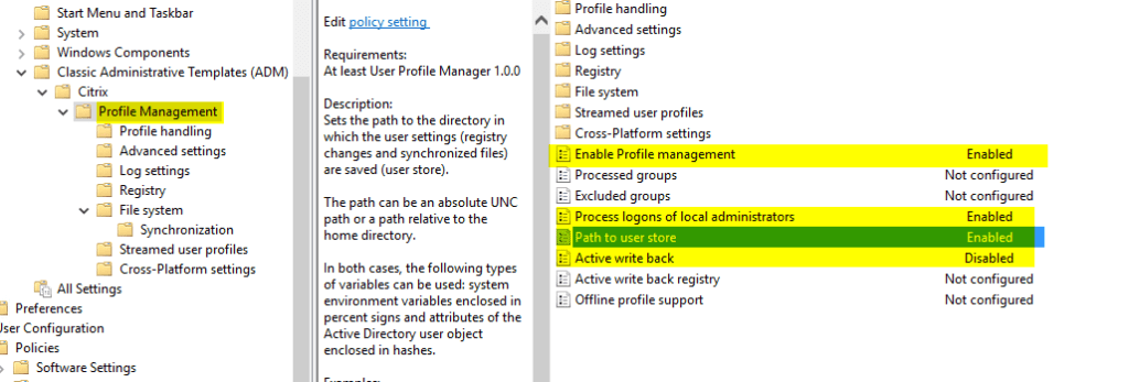 Configurar-Citrix-UPM-30