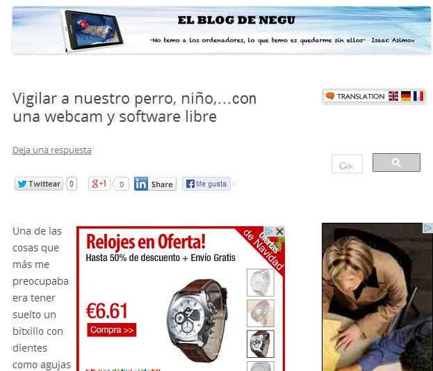 Entrada con contenido