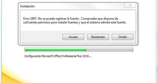 błąd 1907 Office zupełnie nowy rok Windows Vista
