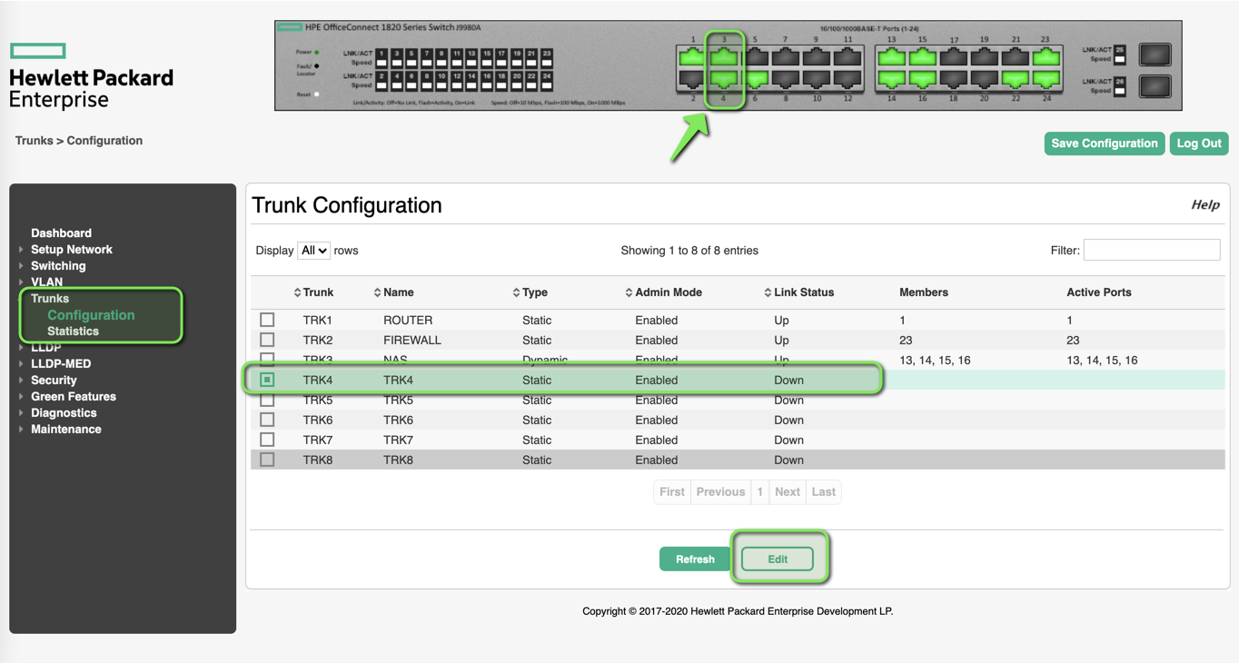 Unraid Configurar Trunk con HP Aruba Blog Virtualizacion